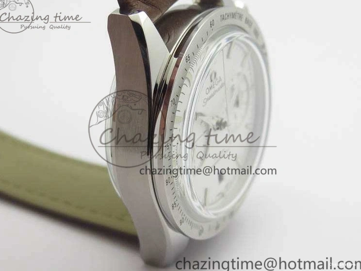 1221 Speedmaster ’57 Co-Axial OMF 1:1 Best Edition White Dial Silver Markers A9300 (Free Leather Strap) Efficient 8133